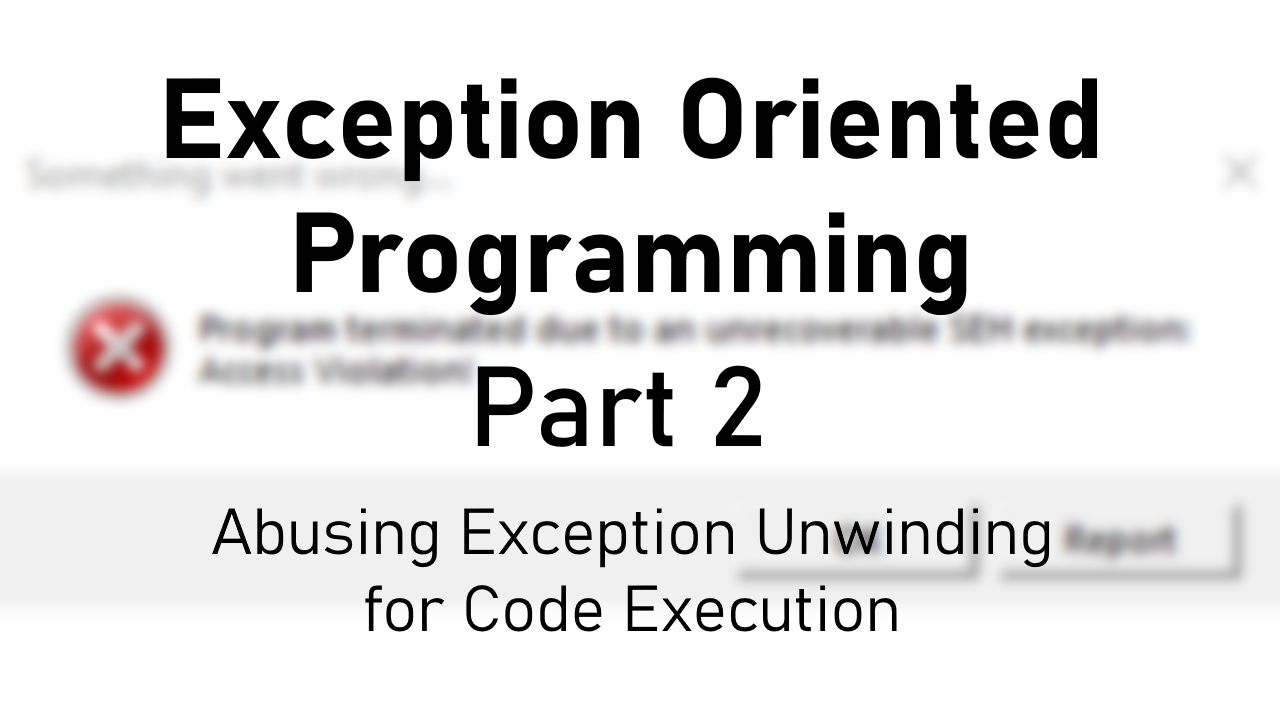 C++ Exception Handling. Back to, by Tech Notes